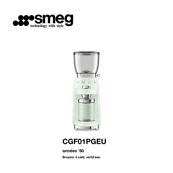 Broyeur à café années 50 Couleur vert d’eau CGF01PGEU