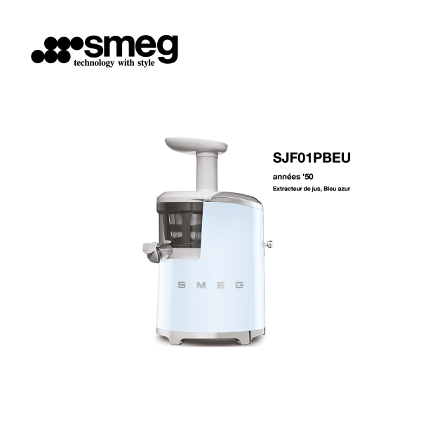 Extracteur de jus Smeg Couleur Bleu azur SJF01PBEU