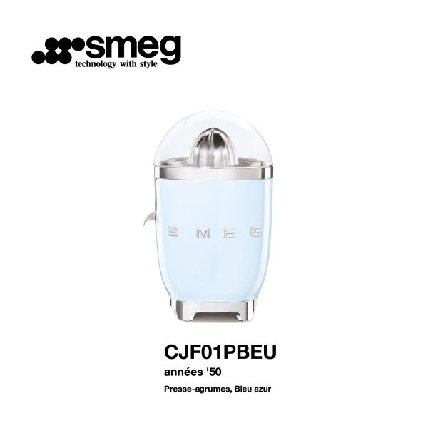 Presse argumes smeg couleur Bleu azur CJF01PBEU