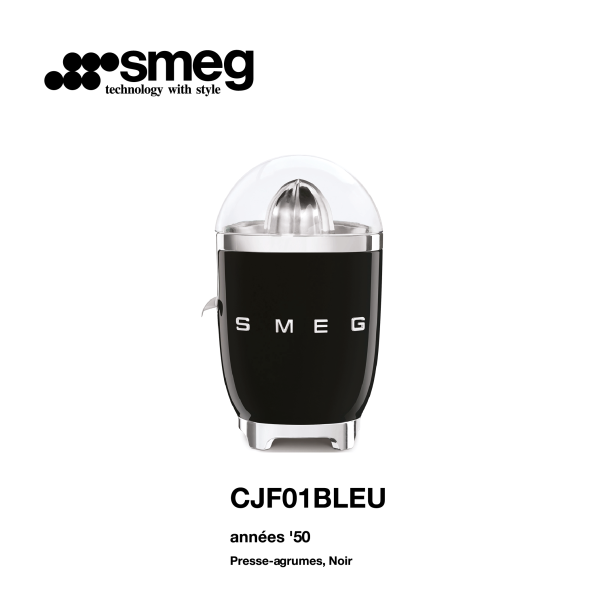 Presse argumes smeg couleur Noir CJF01BLEU