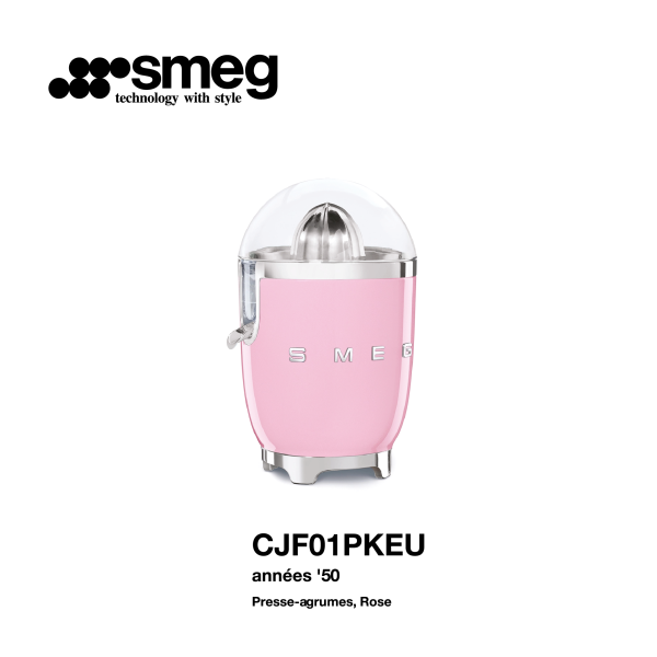 Presse argumes smeg couleur Rose CJF01PKEU