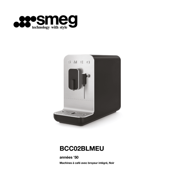 Machine à café expresso automatique avec broyeur intégré SMEG Noir  BCC02FBMEU